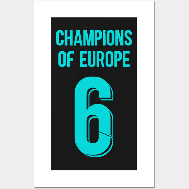 champions of Europe away kit Wall Art by Alimator